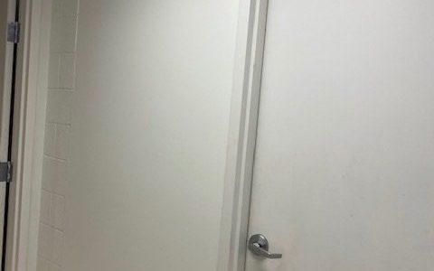 Bathroom Door After Repainting