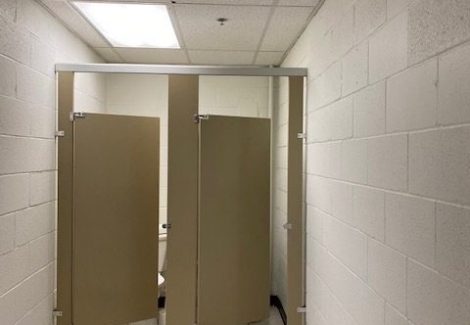 Bathroom Stalls After Repainting