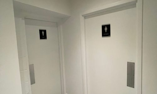 Completed Bathroom Doors