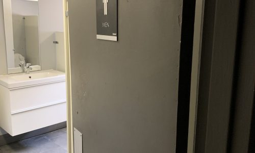 Office Bathroom Door