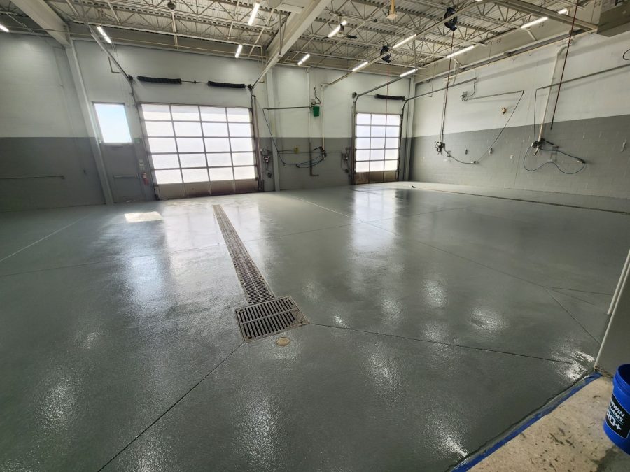 Commercial floor painting and epoxy floor coating. Preview Image 4