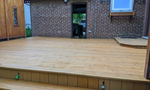Completed Deck Staining Project