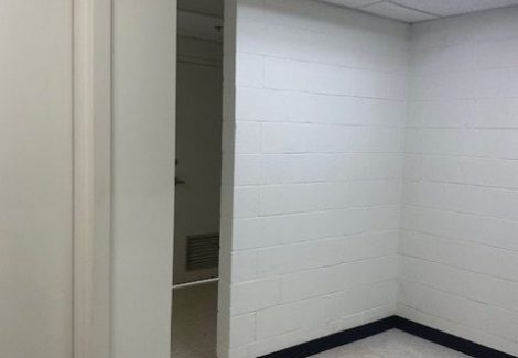 Bathroom Wall After Repainting