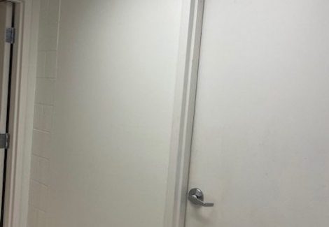 Bathroom Door After Repainting