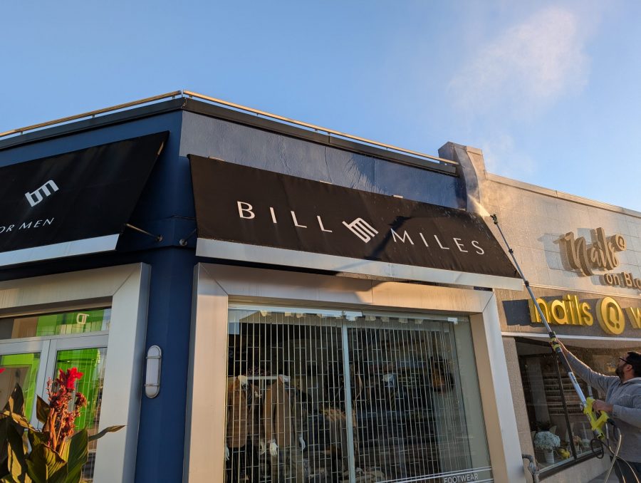 blue store exterior before repaint Preview Image 4