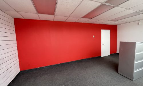 Completed Office Wall