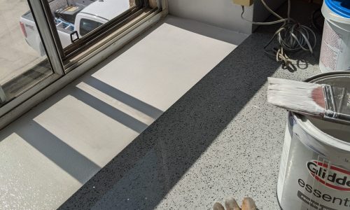 Office Trim During Painting Process by CertaPro Painters of Etobicoke