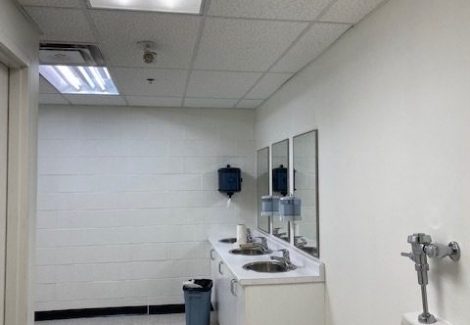 Bathroom Sink After Repainting