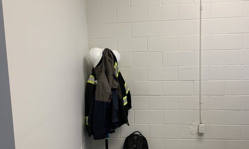 Office Wall Before Repainting