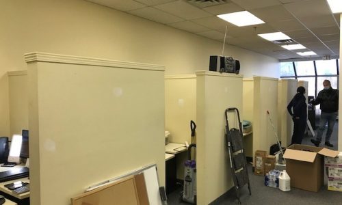 Cubicles Before CertaPro Painters of Etobicoke