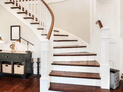 White Stairway Painting