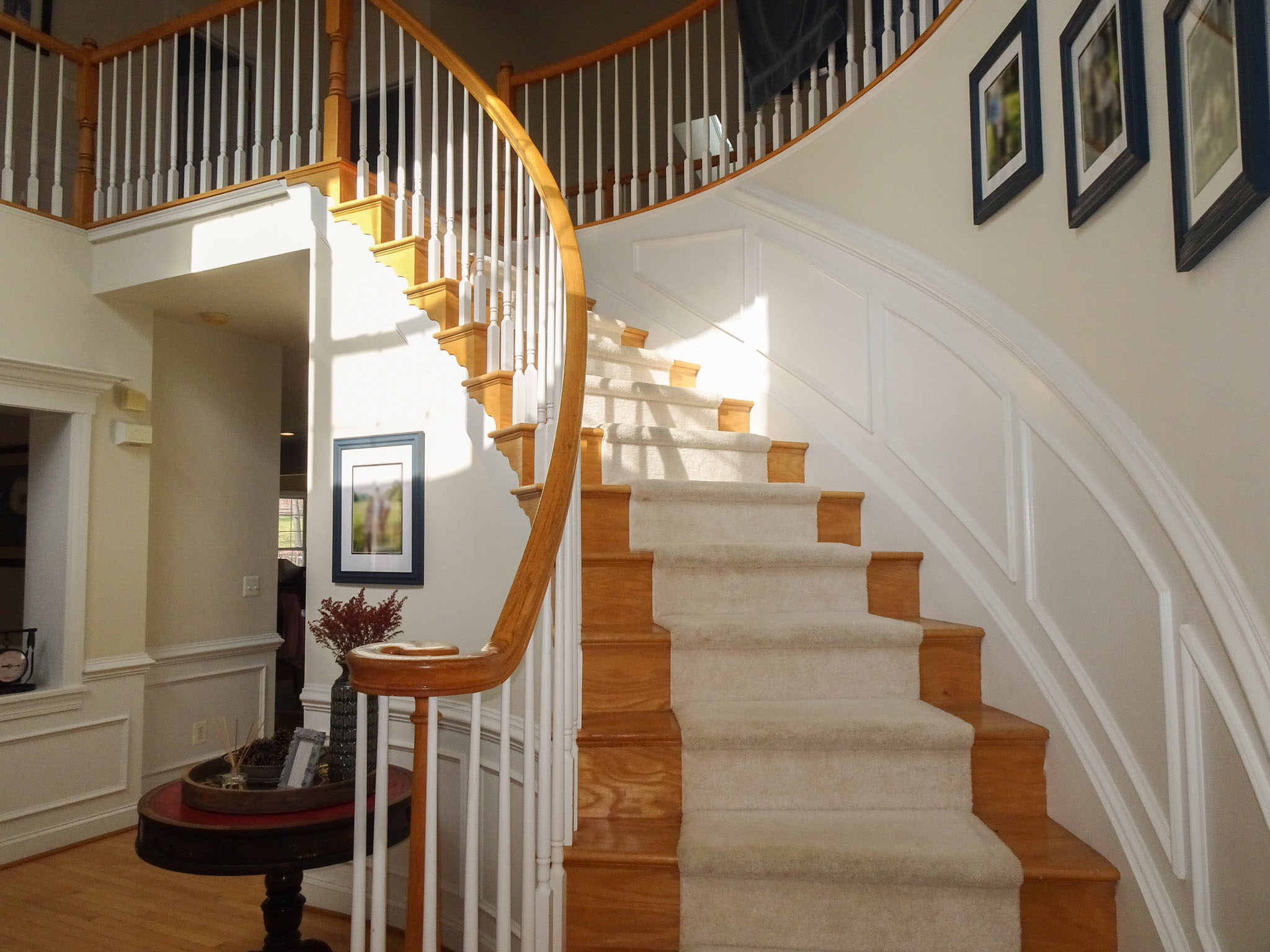 Interior Painting – Stairs Before