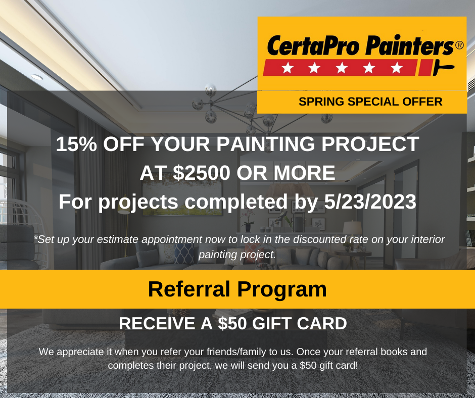 CertaPro Painters® of FairfaxPrinceWilliam Special Offers on Painting