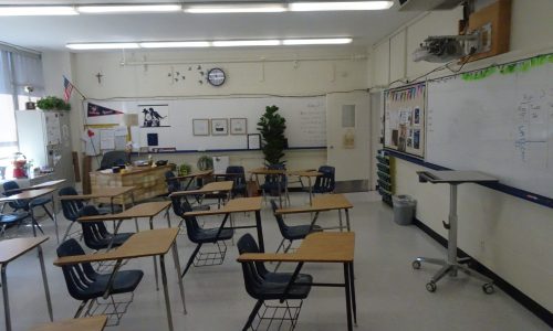Before View of An Interior Classroom