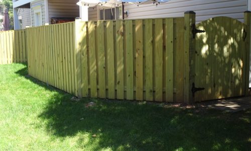 Conditon of Fencing Prior Staining