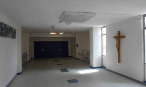 Another View of Interior Hallway of School