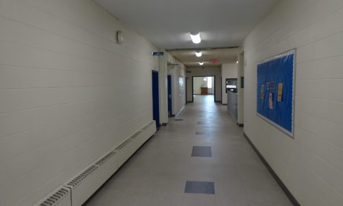 Before View of School Hallway