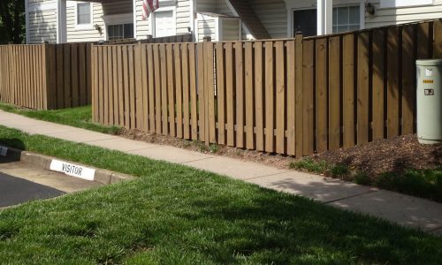 Condo Fence Staining