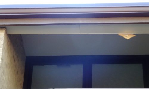 Before View of Back Side Soffit