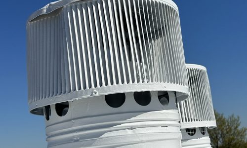 Light Industrial Painting of Chimney