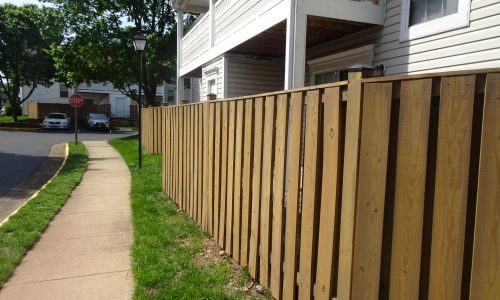 Close Up View of the Fences