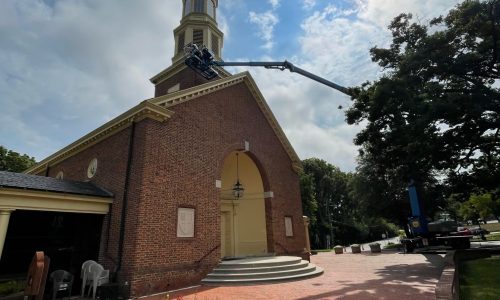 Wide Shot of Boom Lift