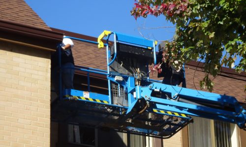 Close Up on Boom Lift