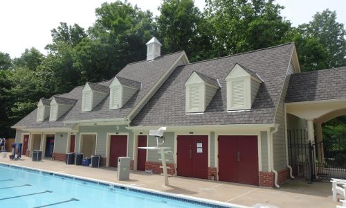 Wide View of Back of HOA