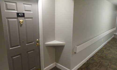 After Photo of Door Repainted Gray