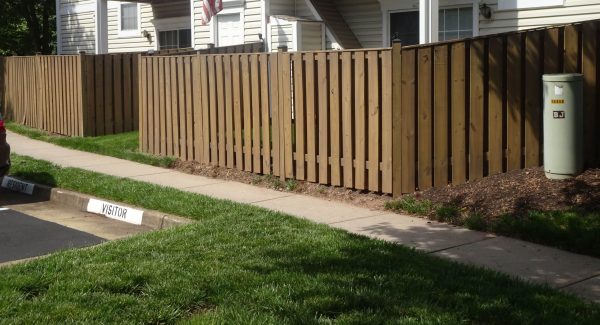 Condominium Fence Staining Project