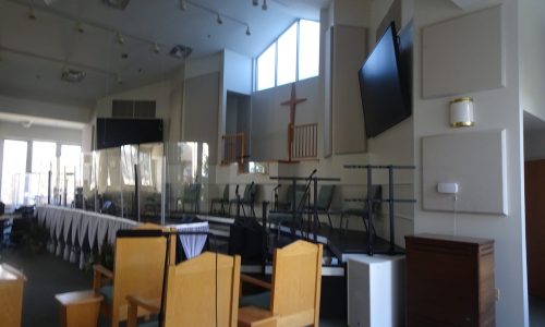 Cathedral Ceiling Painted White