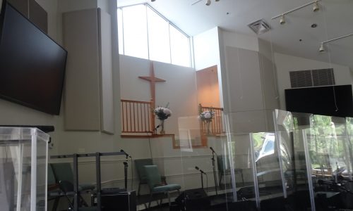 Cathedral Ceiling Before Photo