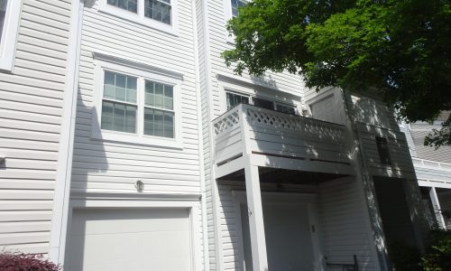 White Condos Trim Repainted