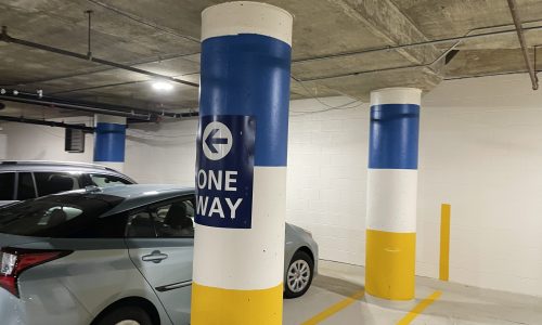 Columns Repainted & Color Coded