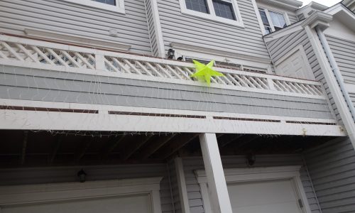 Before View of Front of Condos