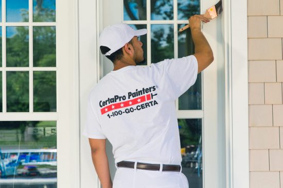 Exterior house painting services.
