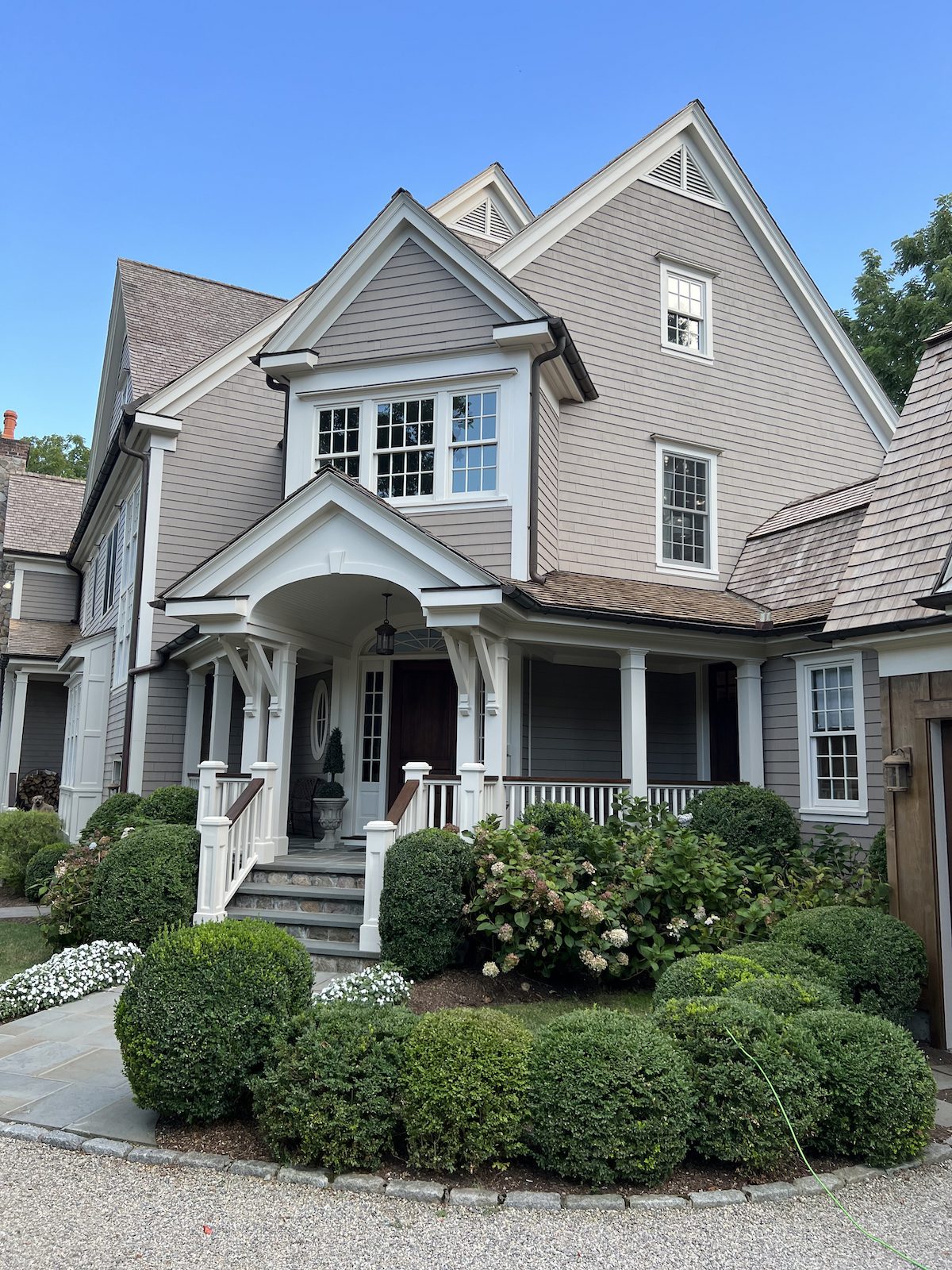 Full shingle exterior repaint in Westport Fairfield