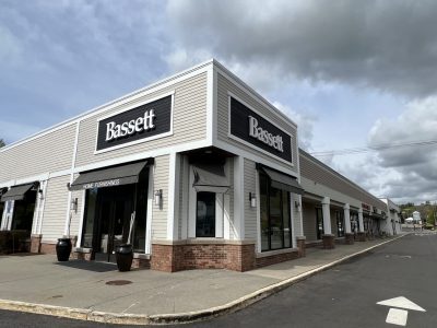 repainting a store exterior