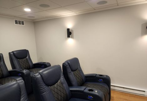 Home theater painting in fairfield.
