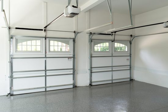 Residential Garage with Concrete Flooring with Polyurea Epoxy Finish