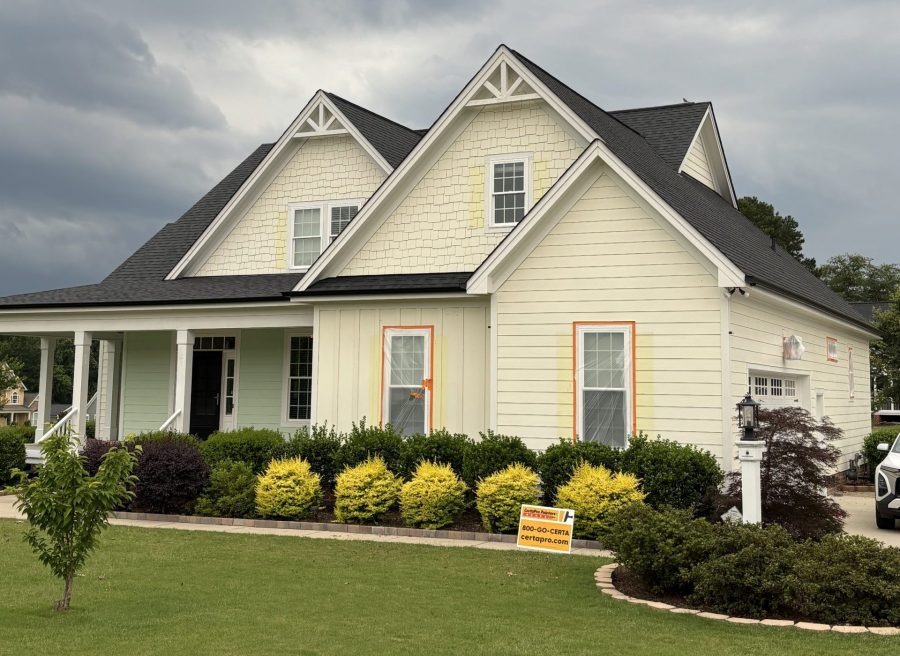 repainted home exterior in Dunn, NC Preview Image 1