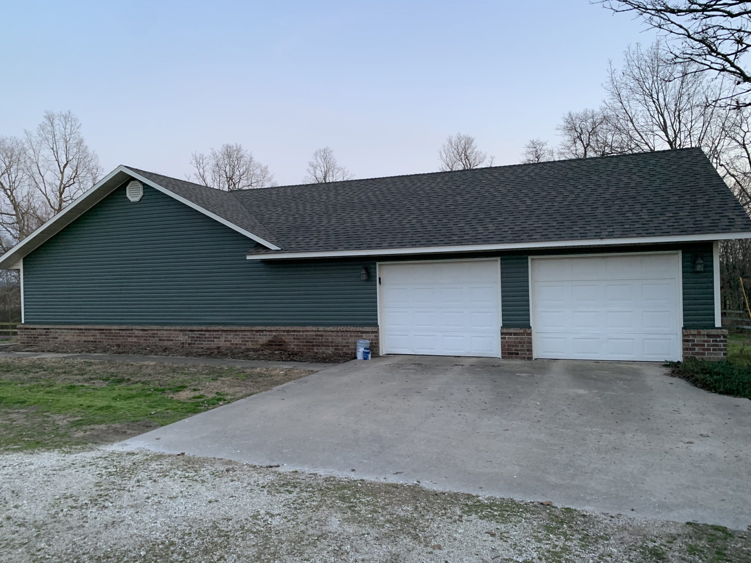 after exterior painting project in Lincoln, AR