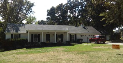 White Exterior House Painting in Fayetteville, AR ...