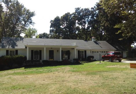 White Exterior House Painting in Fayetteville, AR