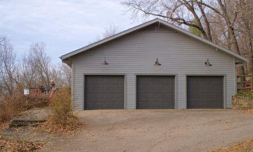 Garage Doors and Side of Home