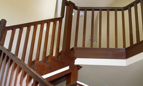 Stairwell & Banister Staining Project