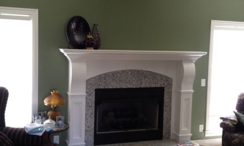 Fireplace Trim & Walls Updated
