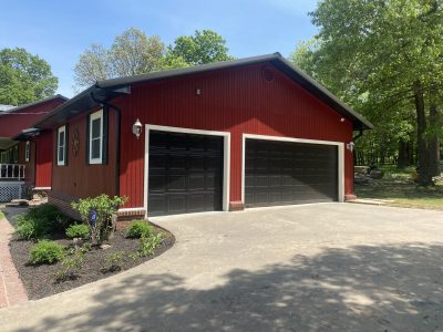 red and white exterior