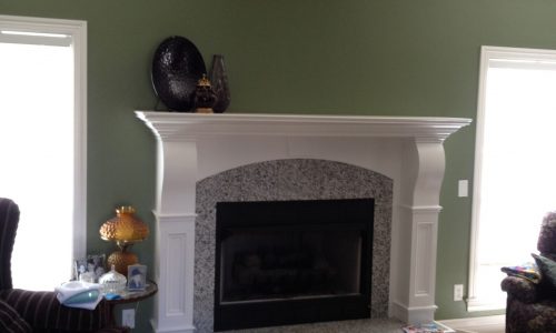 Fireplace Mantle Interior Painting