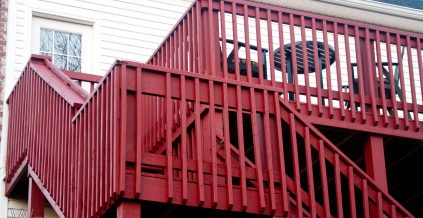 Exterior Deck Stair Painting